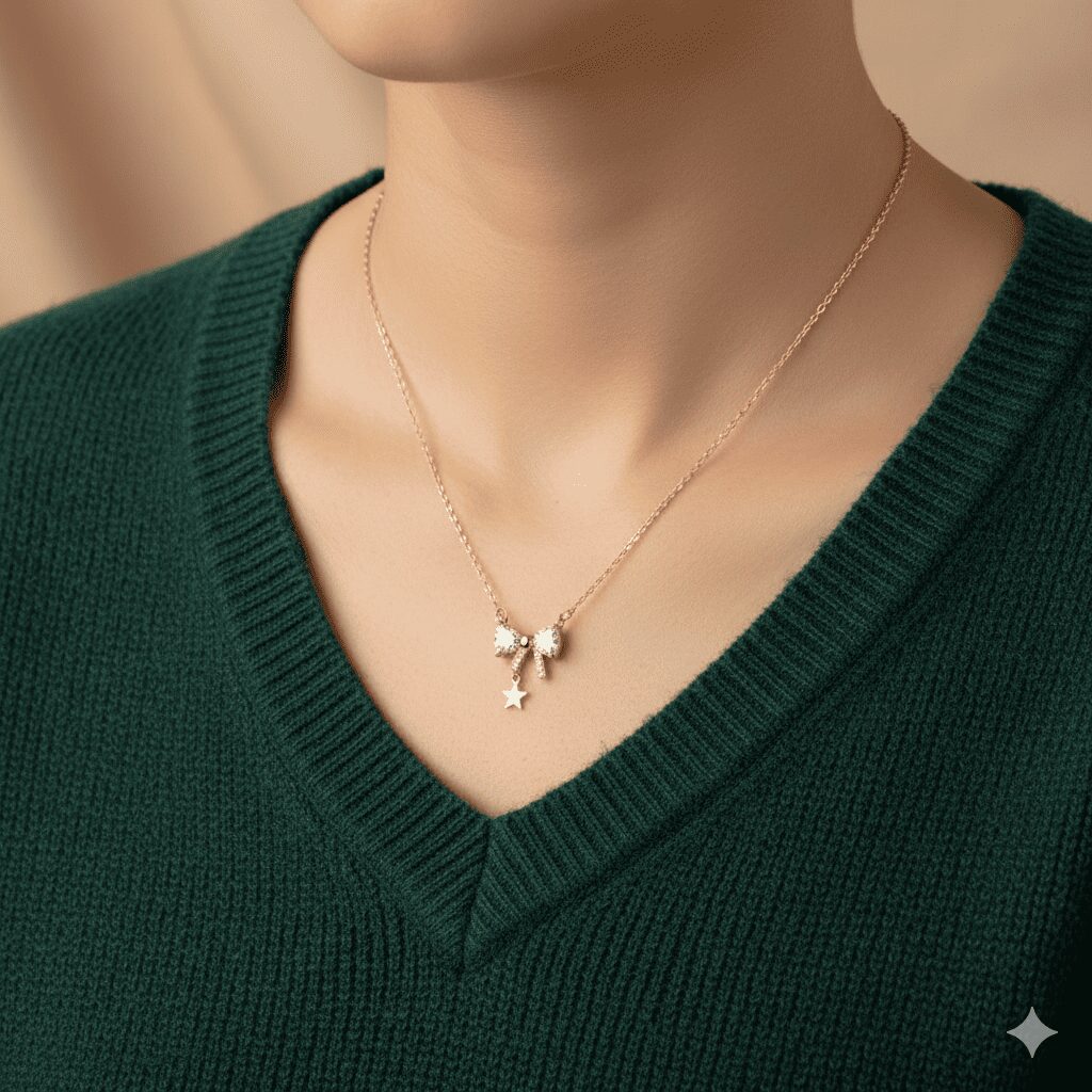 The Golden Bow Necklace