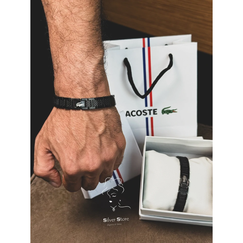 Lacoste men's bracelet - Black