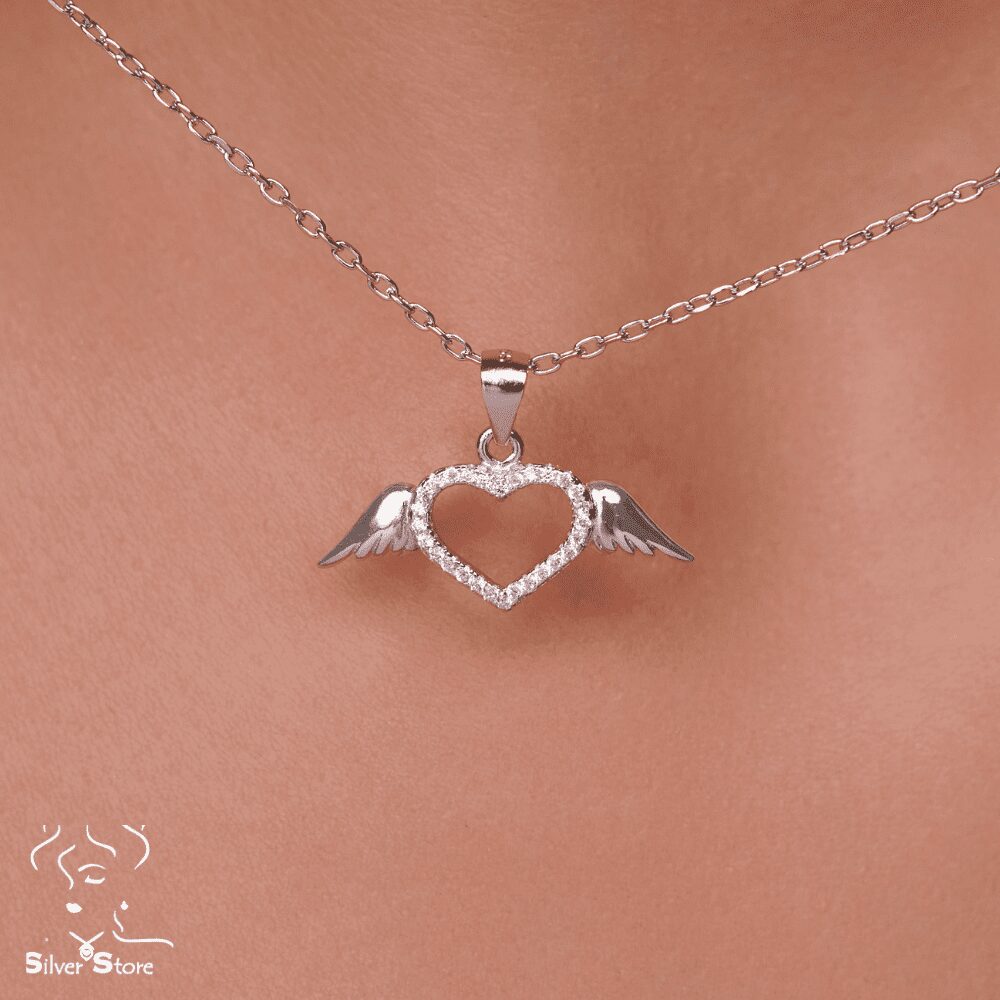 Winged heart Necklace