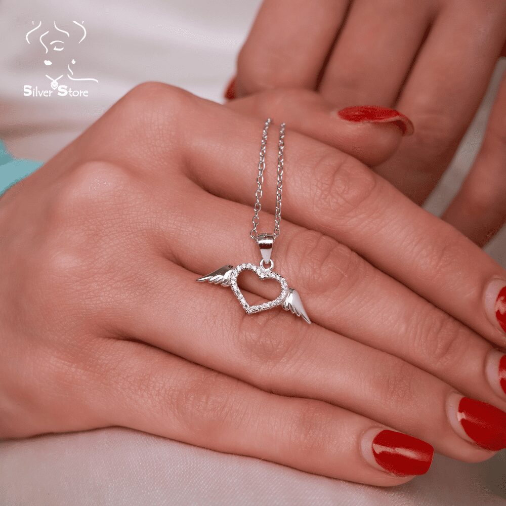 Winged heart Necklace