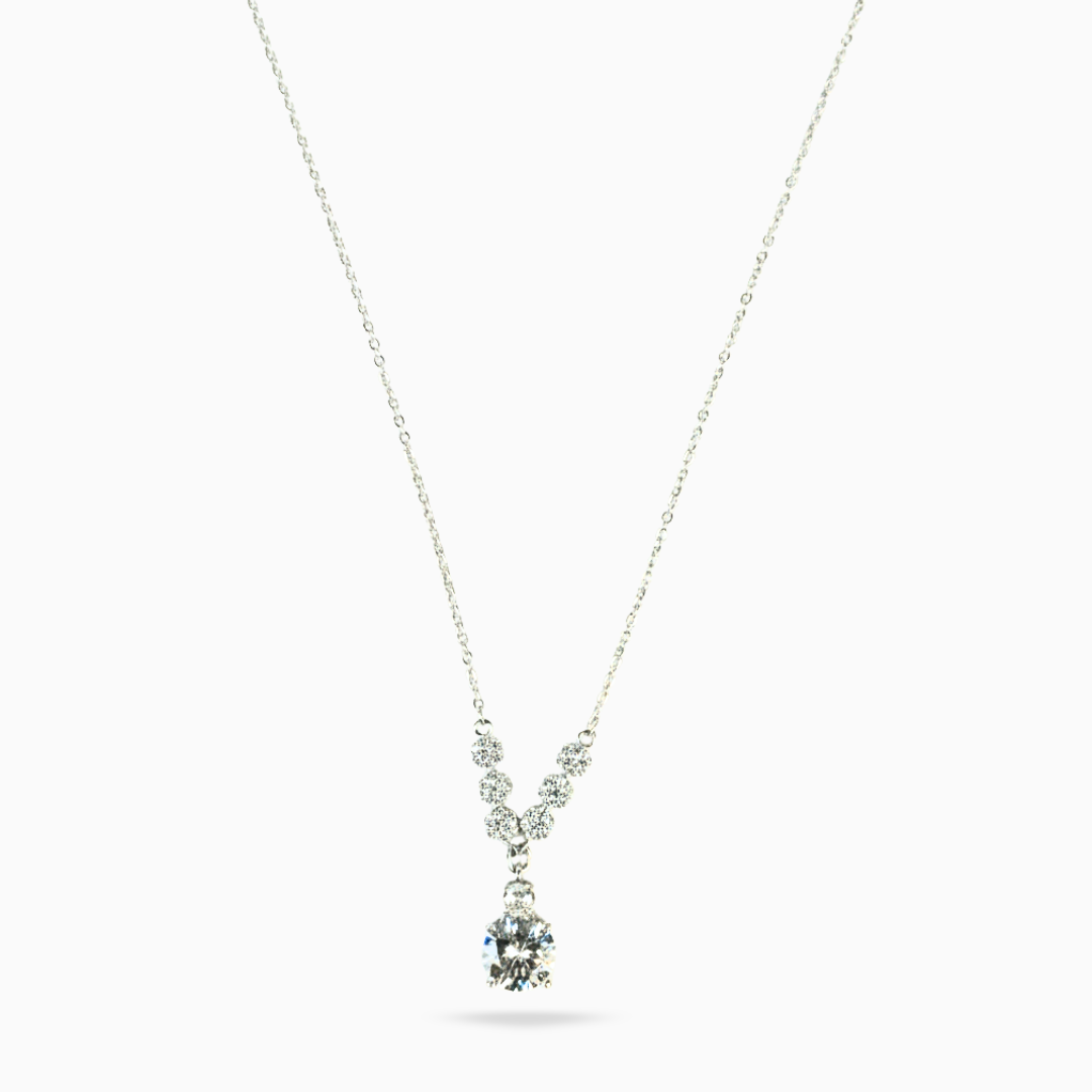 The Diamond V-Drop Necklace