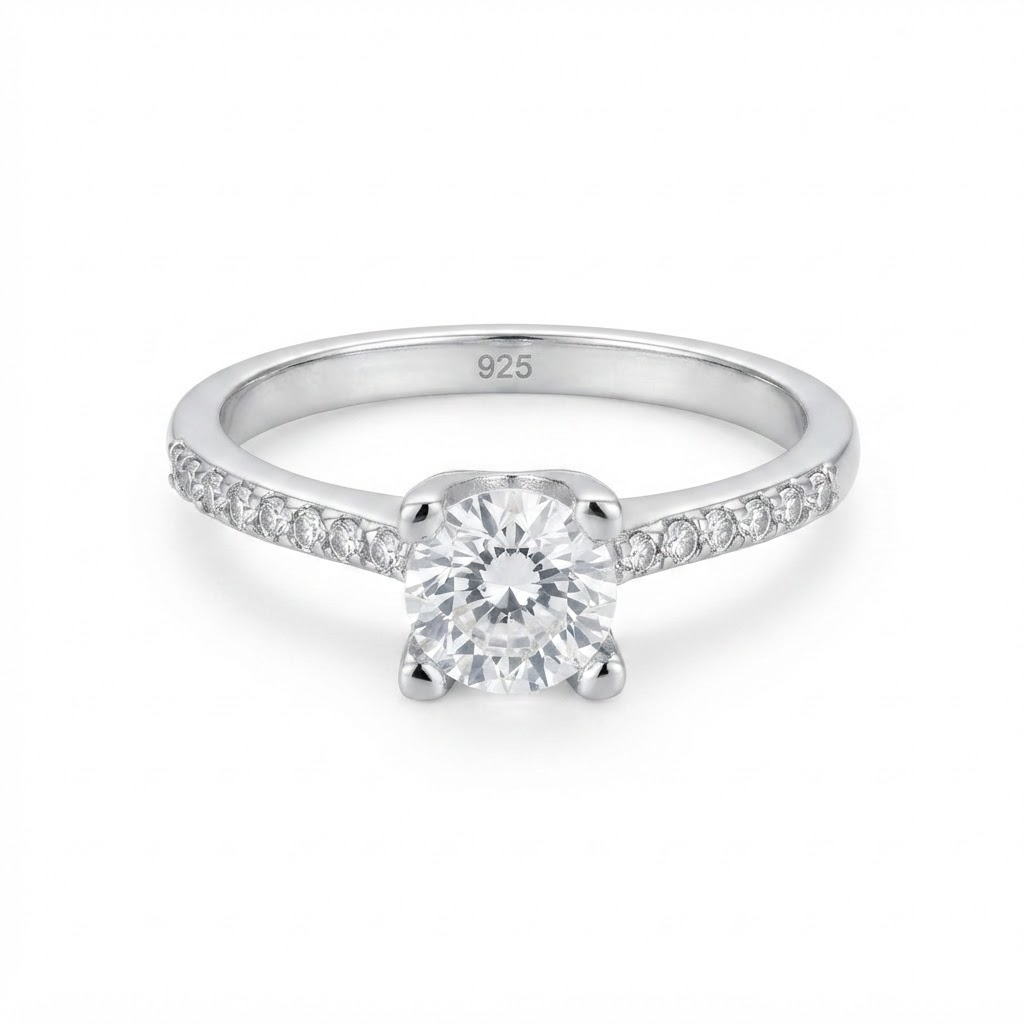 Timeless Crystal Silver Ring
