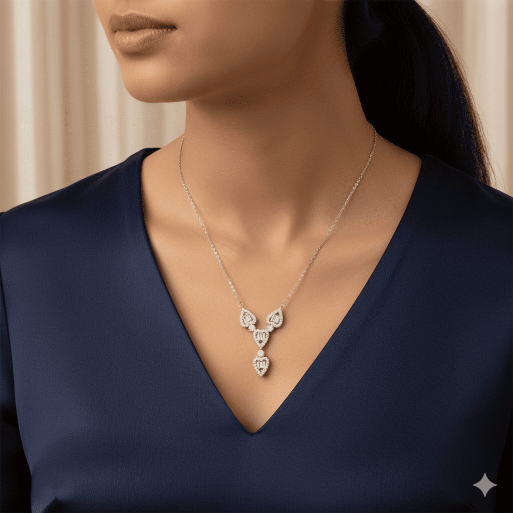 The Diamond Cluster Necklace