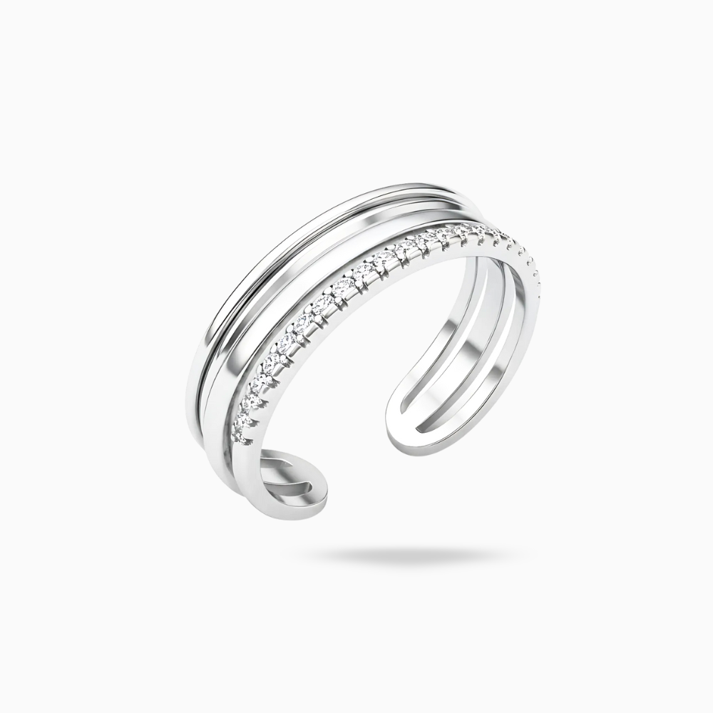 The Layered Sparkle Ring