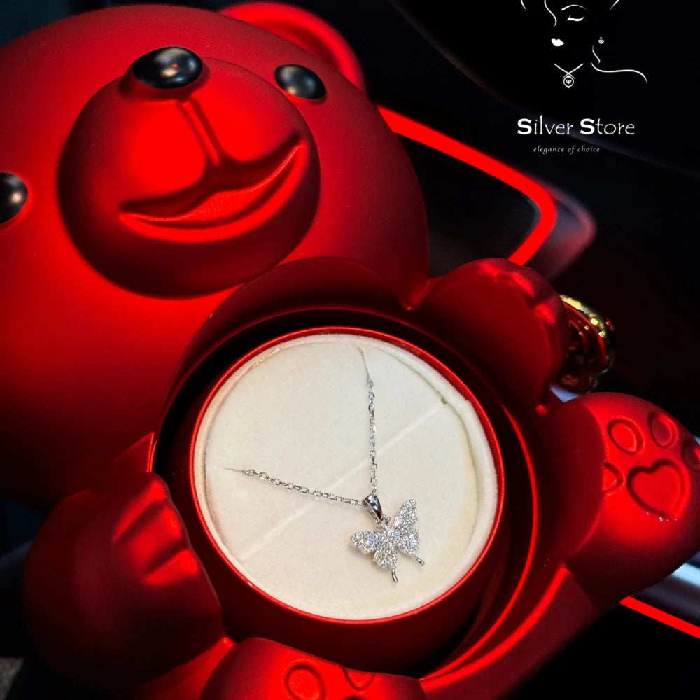 Teddy & Butterfly Necklace