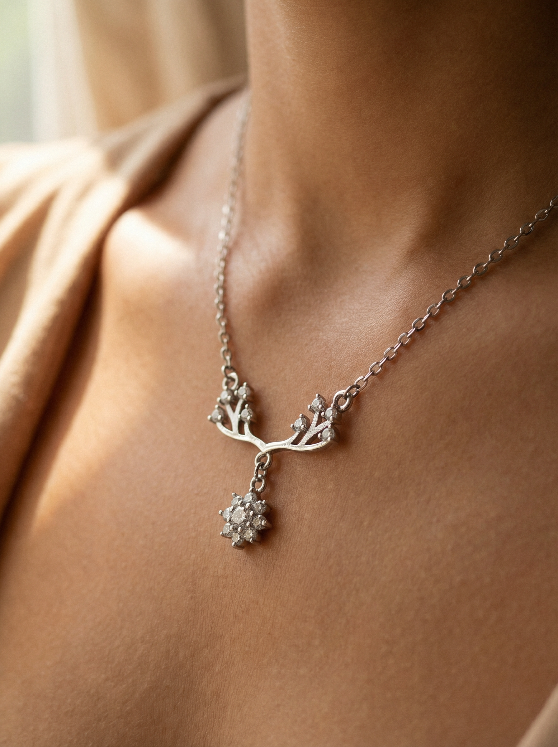 Floral Branch Necklace