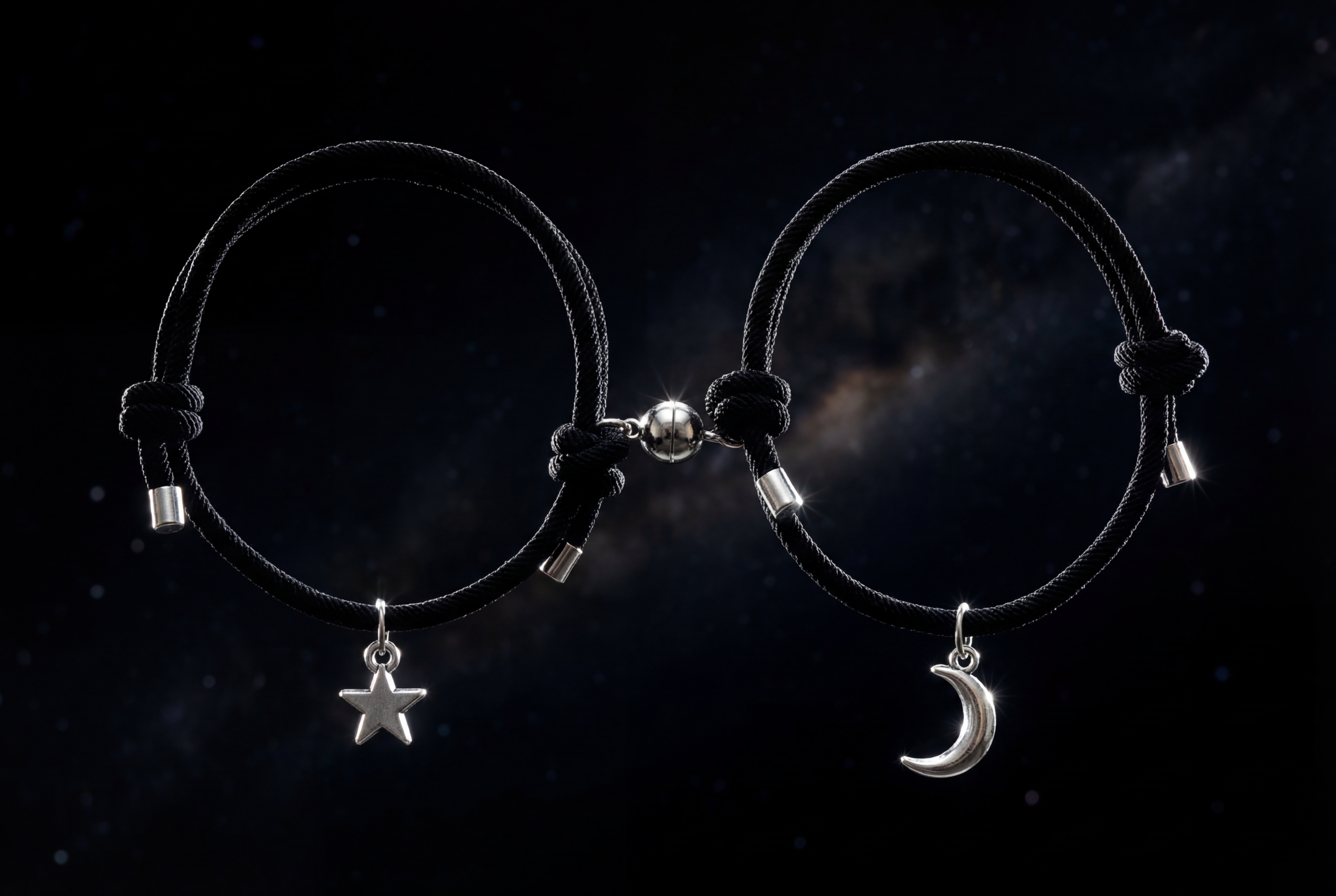 Moon & Star Couple Bracelets