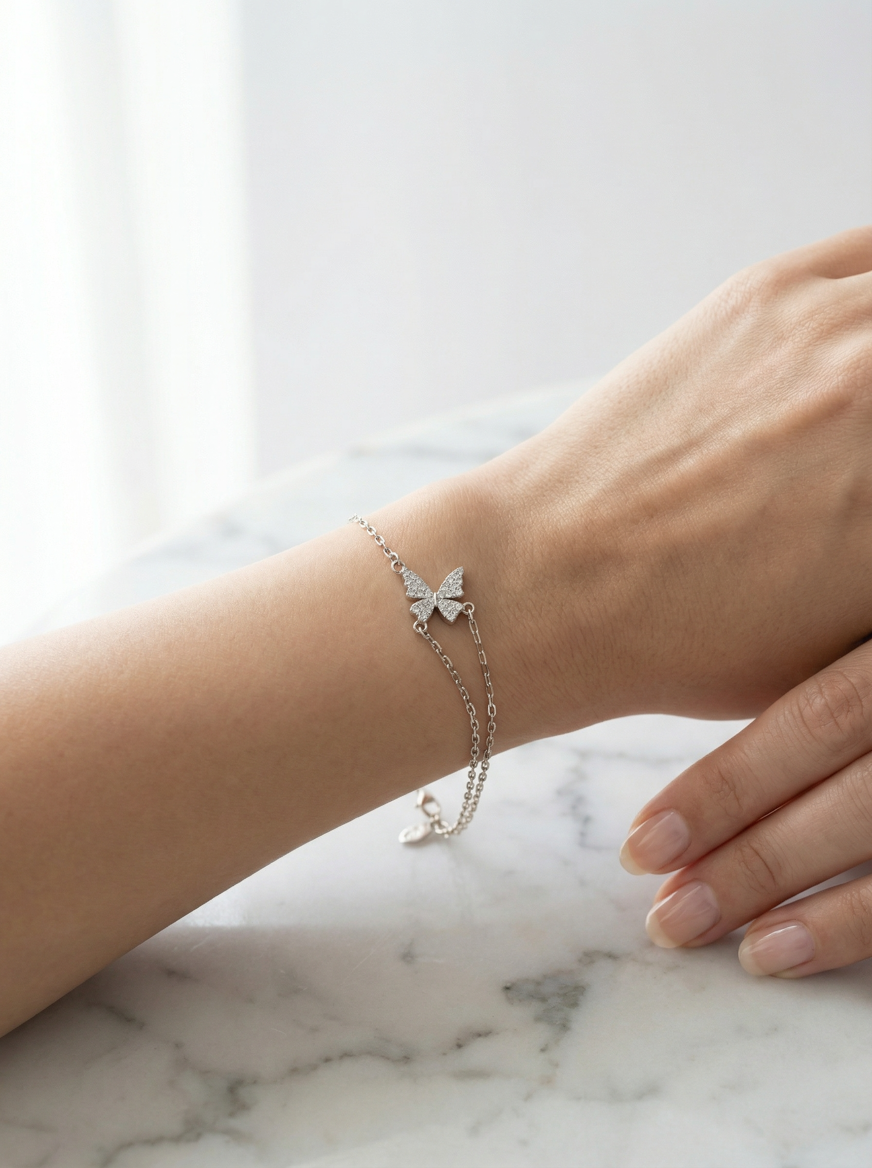 Crystal Wing Bracelet