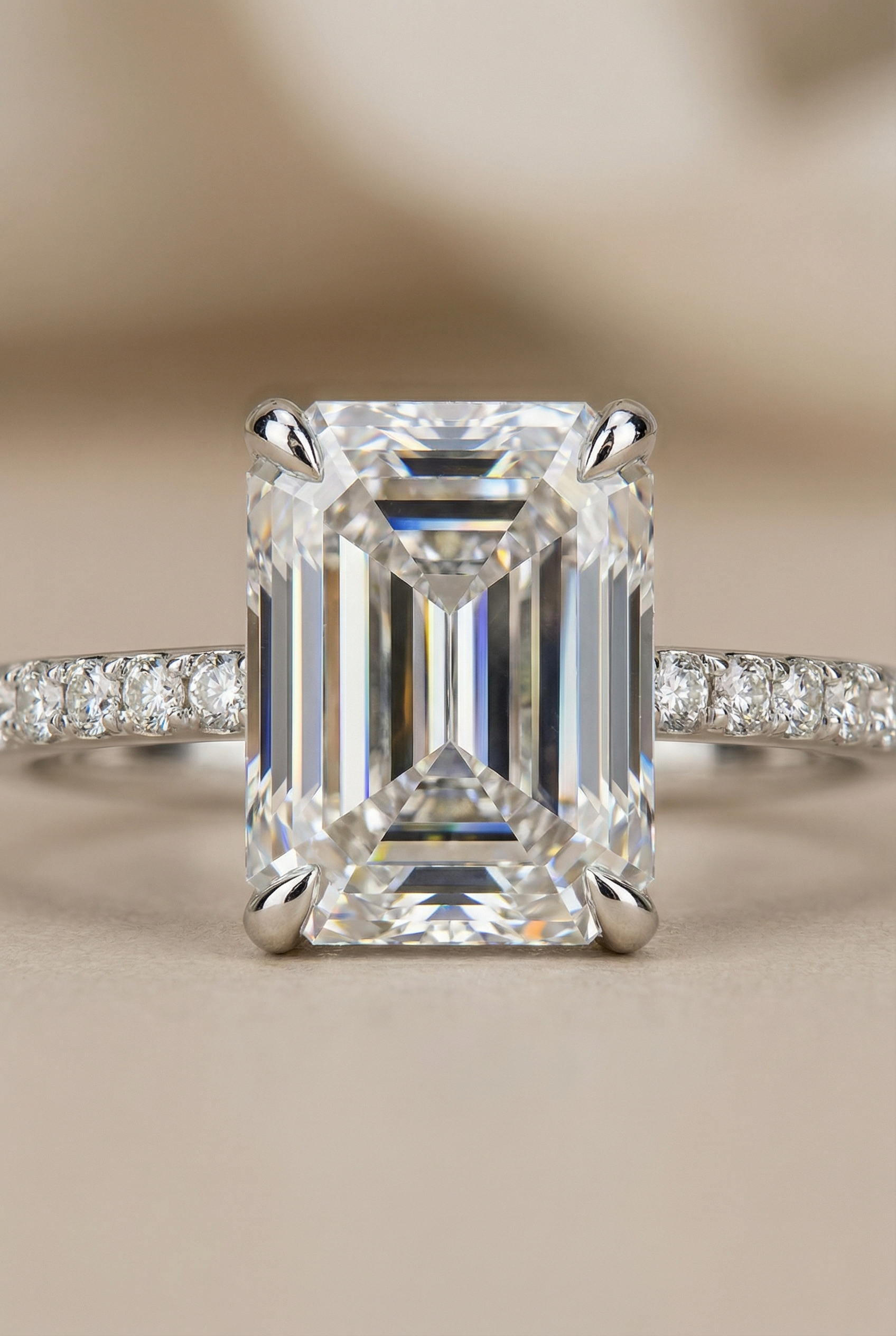 Rectangle Crystal Ring