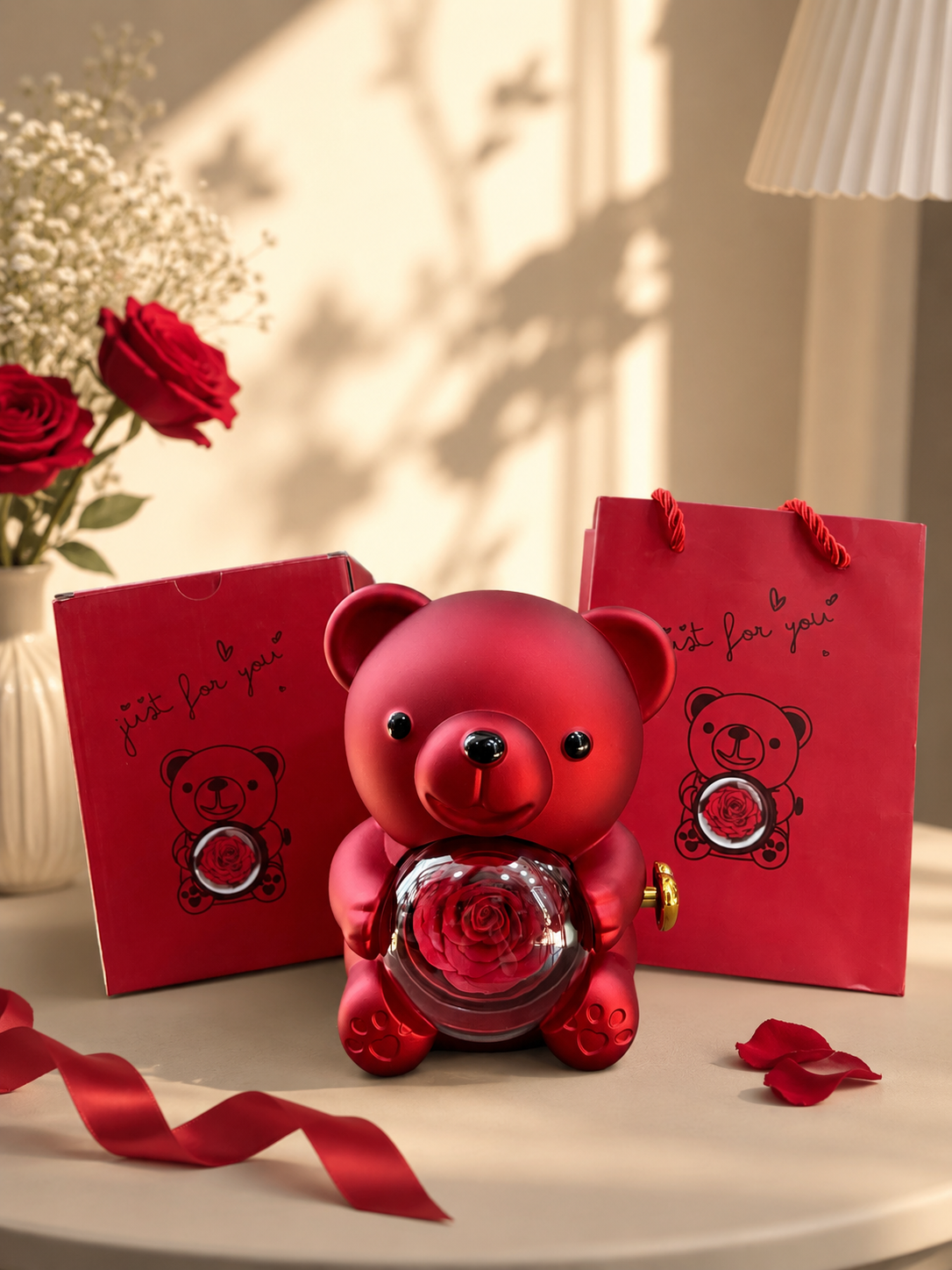 Red Teddy Bear Box
