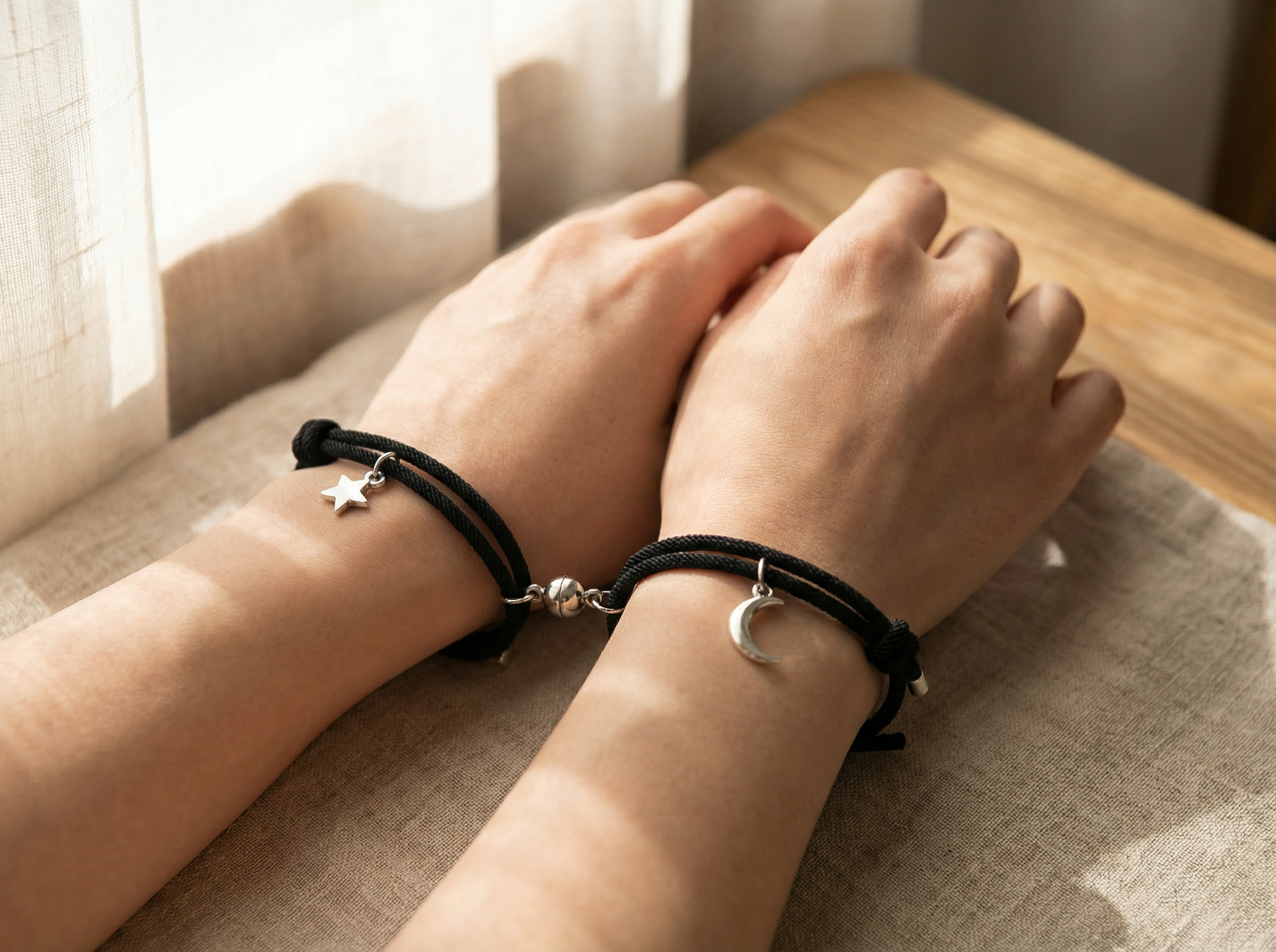 Moon & Star Couple Bracelets