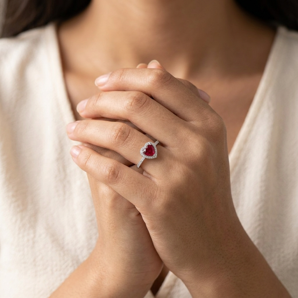 Romantic Heart ring