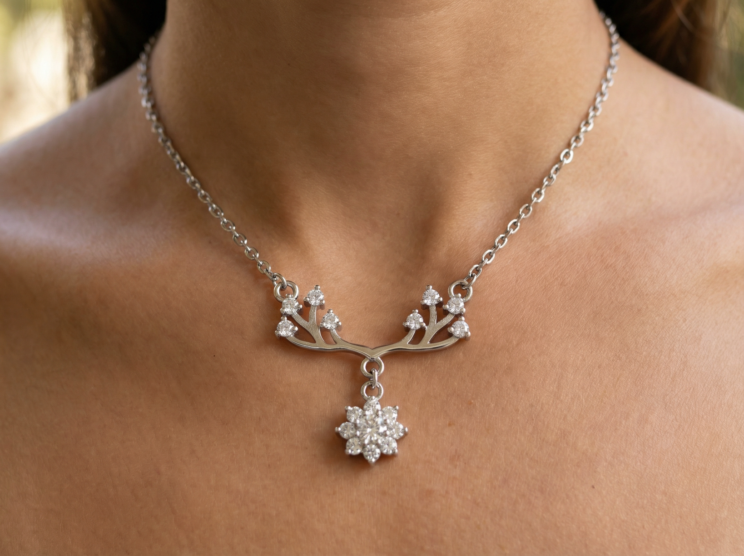 Floral Branch Necklace
