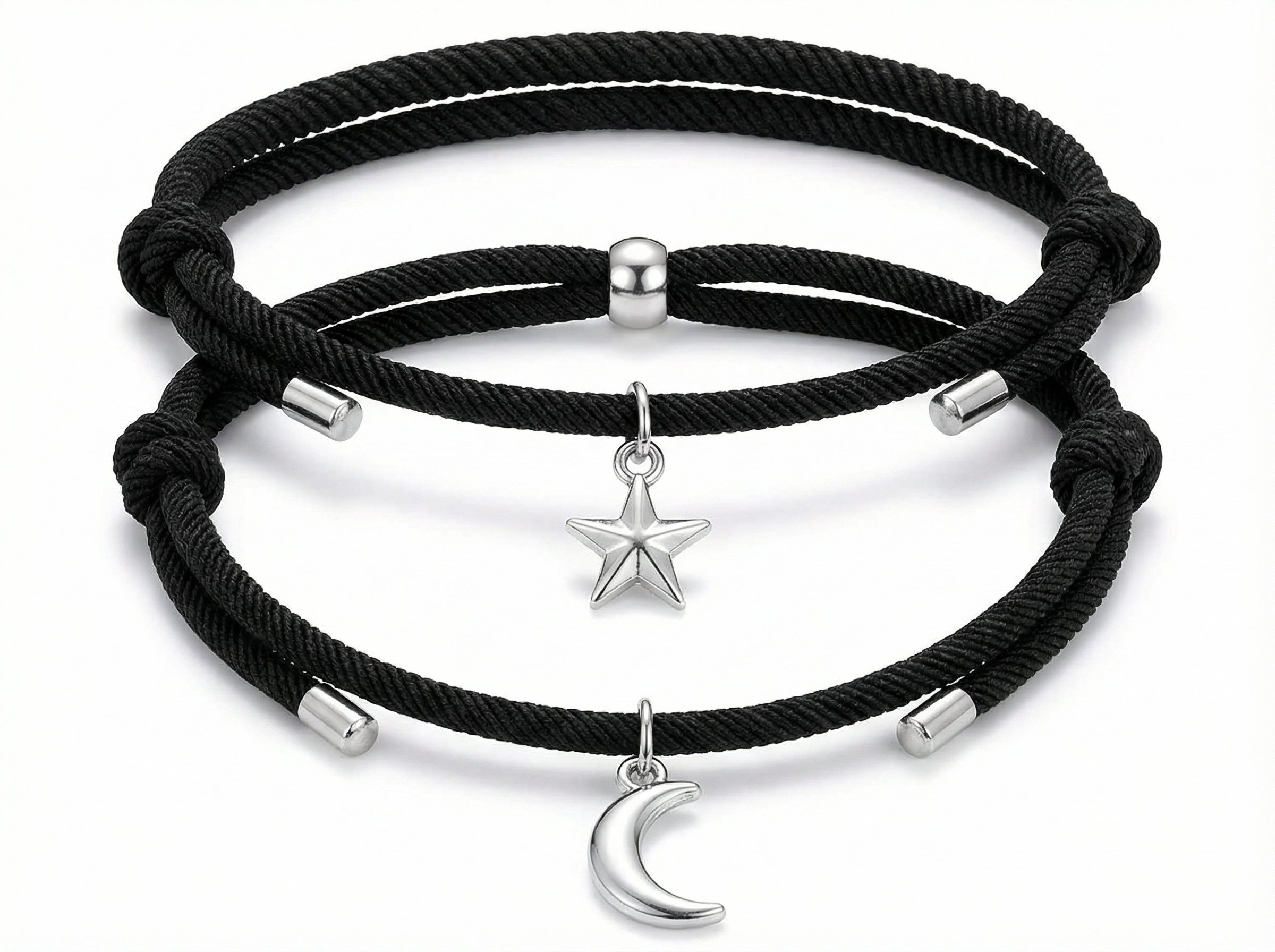 Moon & Star Couple Bracelets