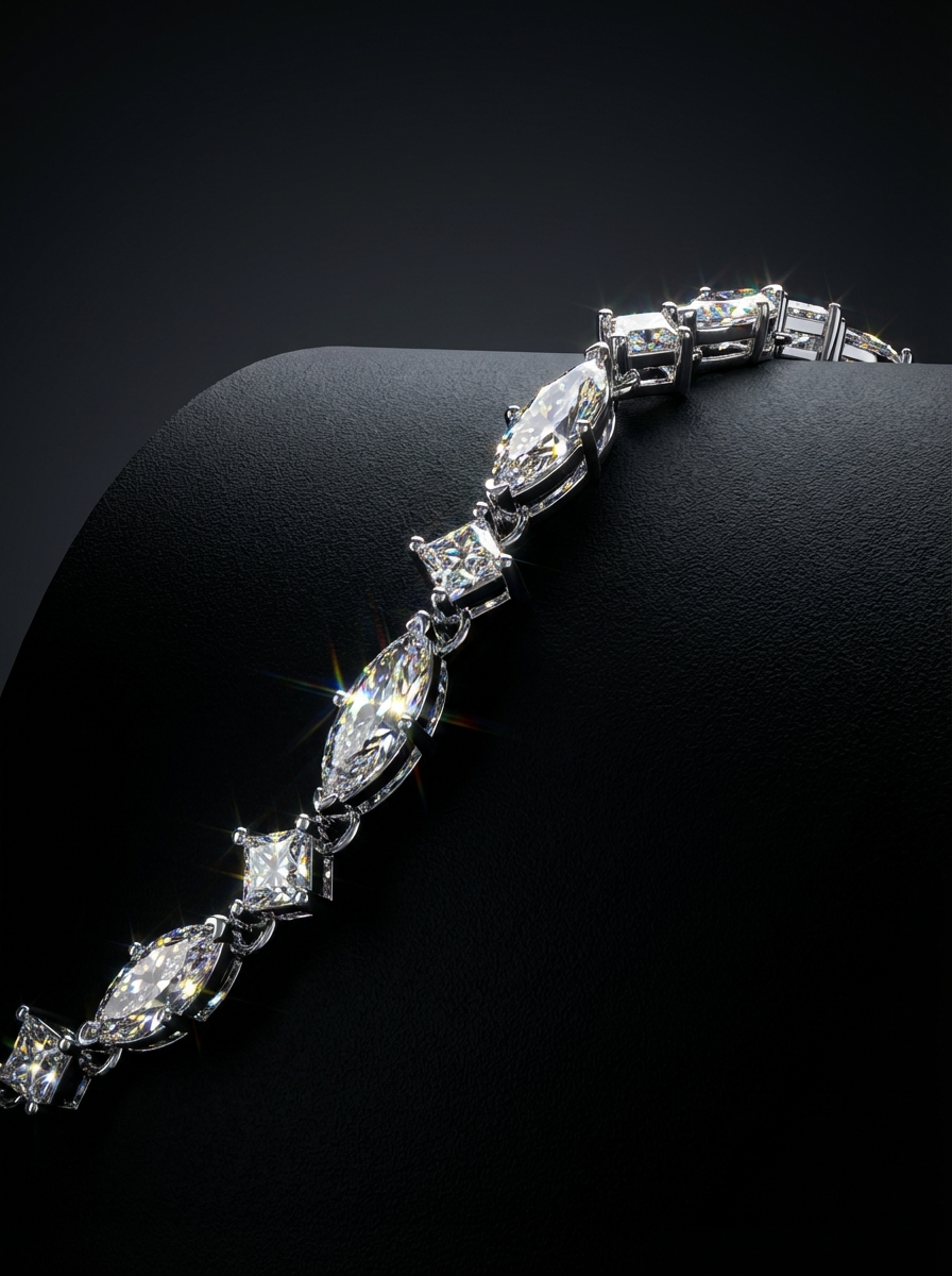 The Silver Vine Tennis Bracelet
