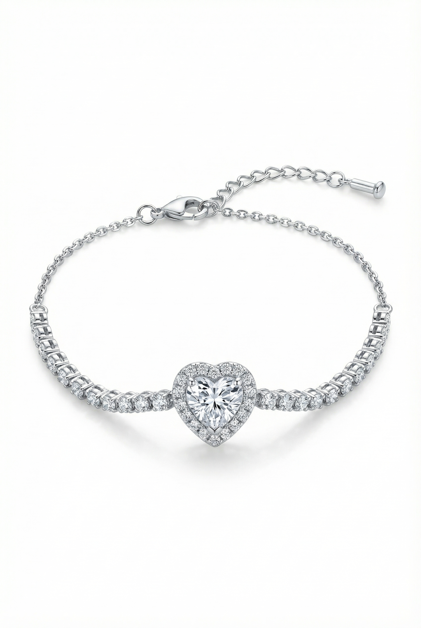 Heart Diamond Bracelet