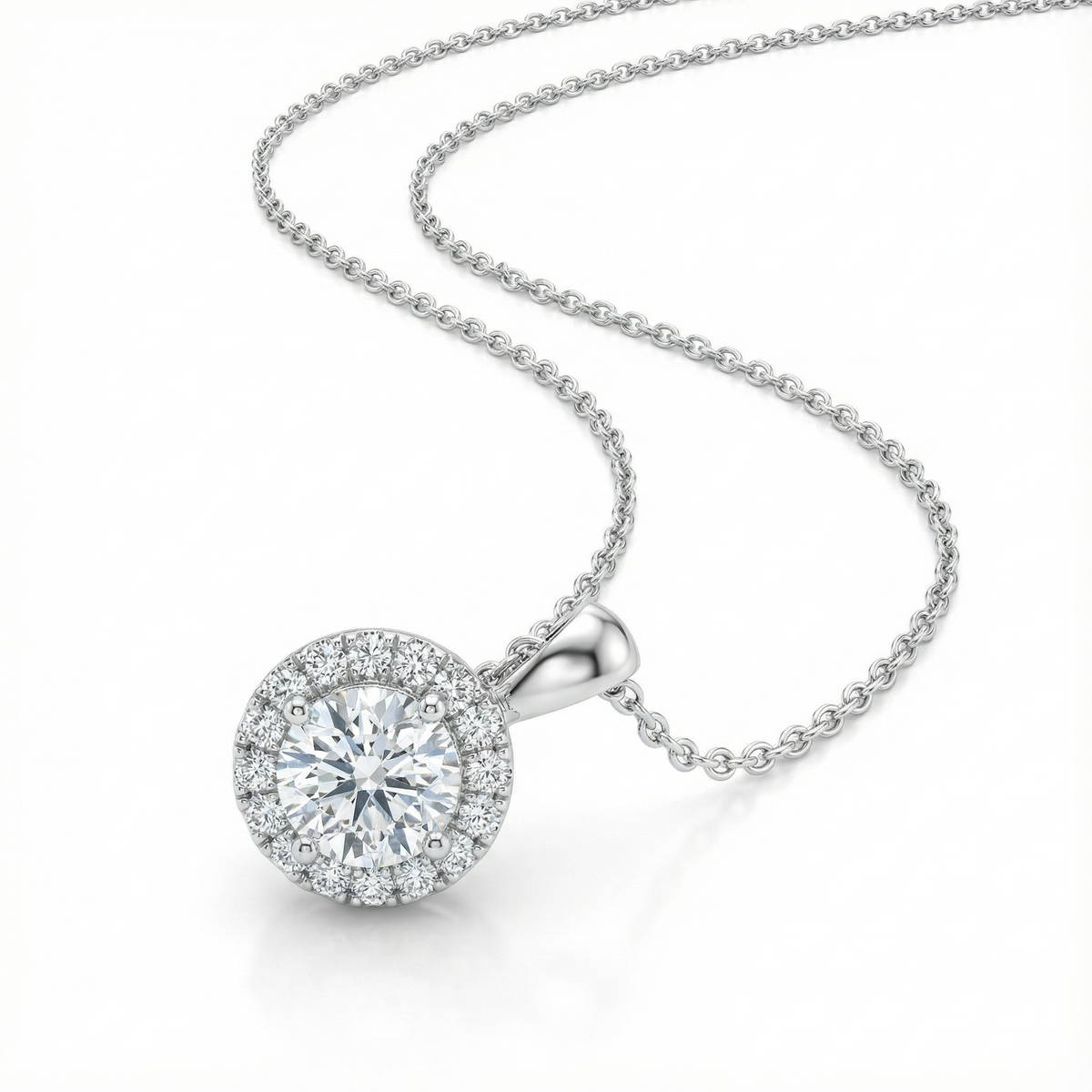 Blooming Flower Silver Necklace