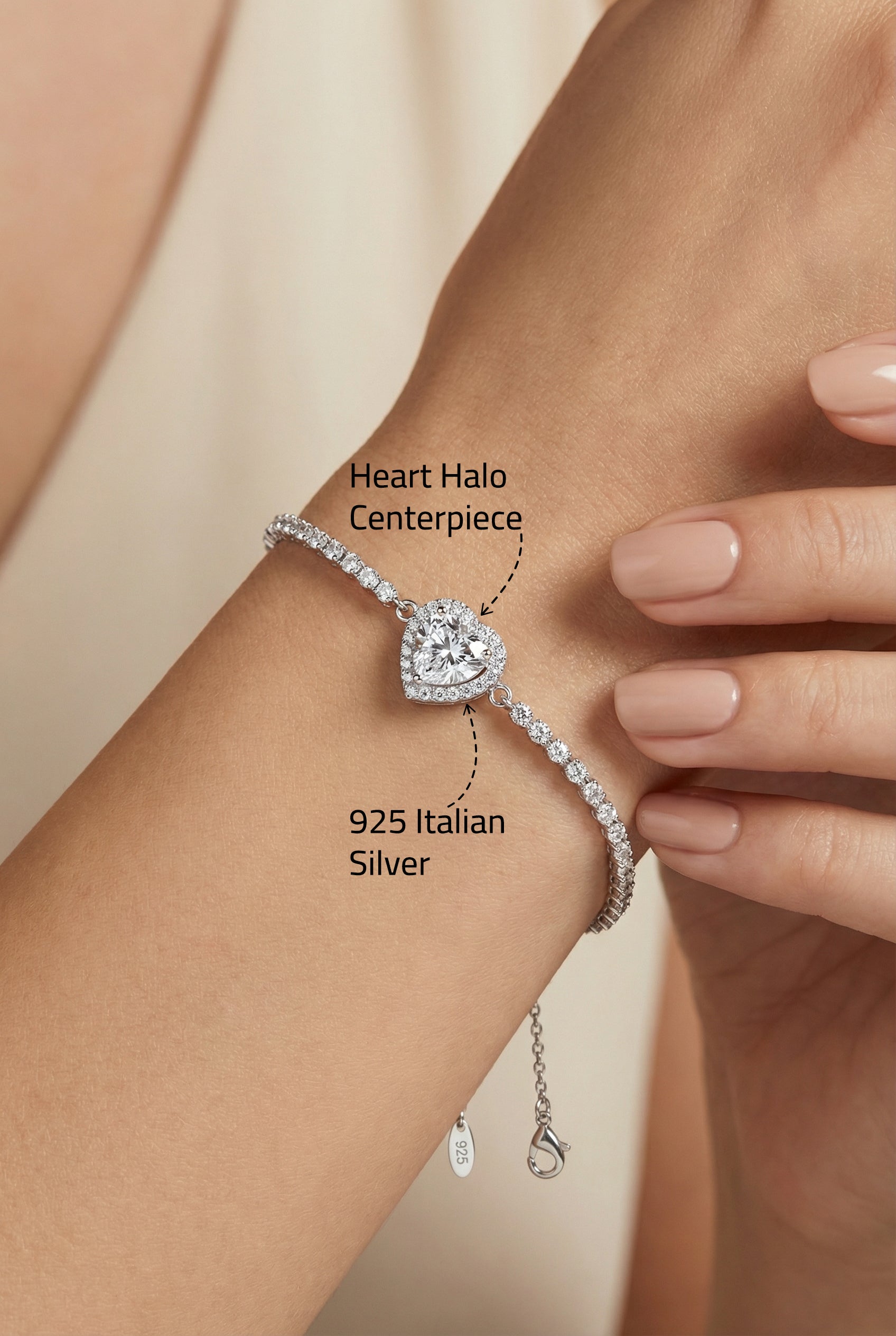 Heart Diamond Bracelet