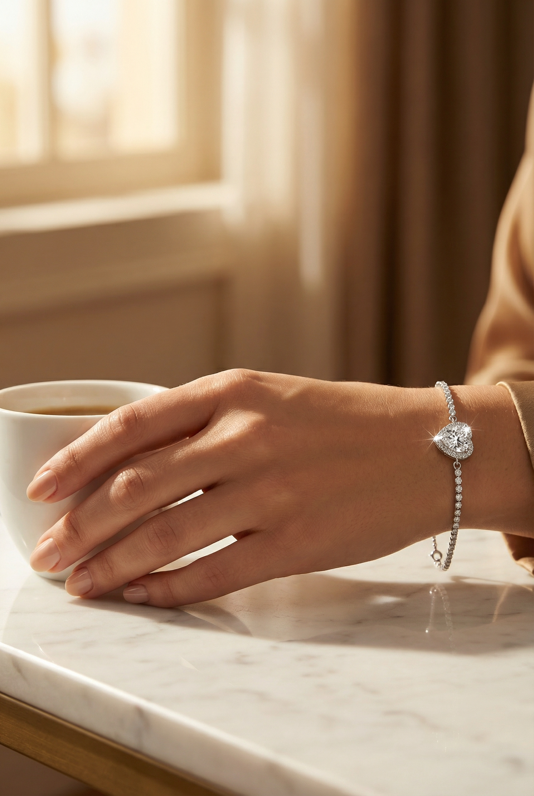 Heart Diamond Bracelet