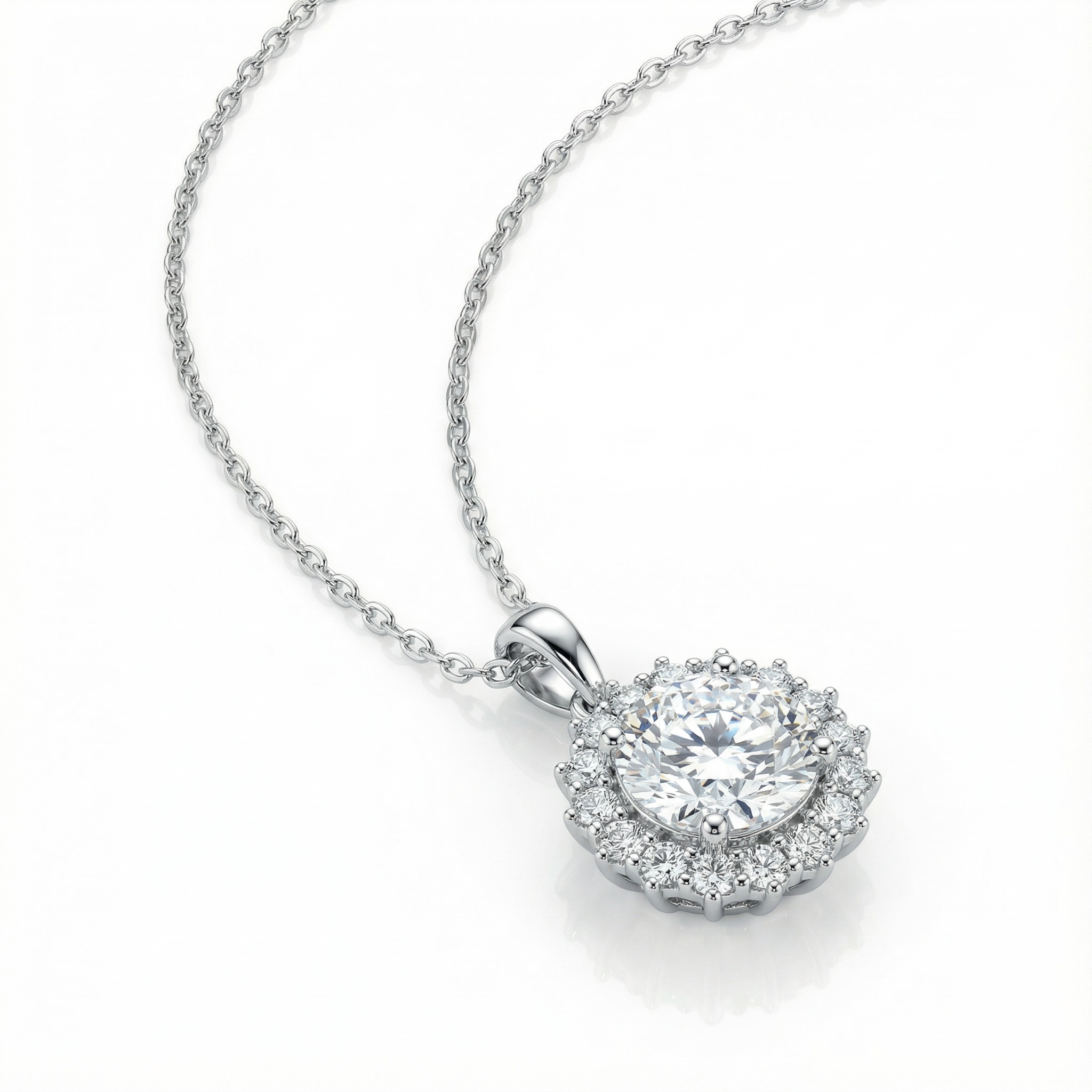 Circle Diamond Necklace