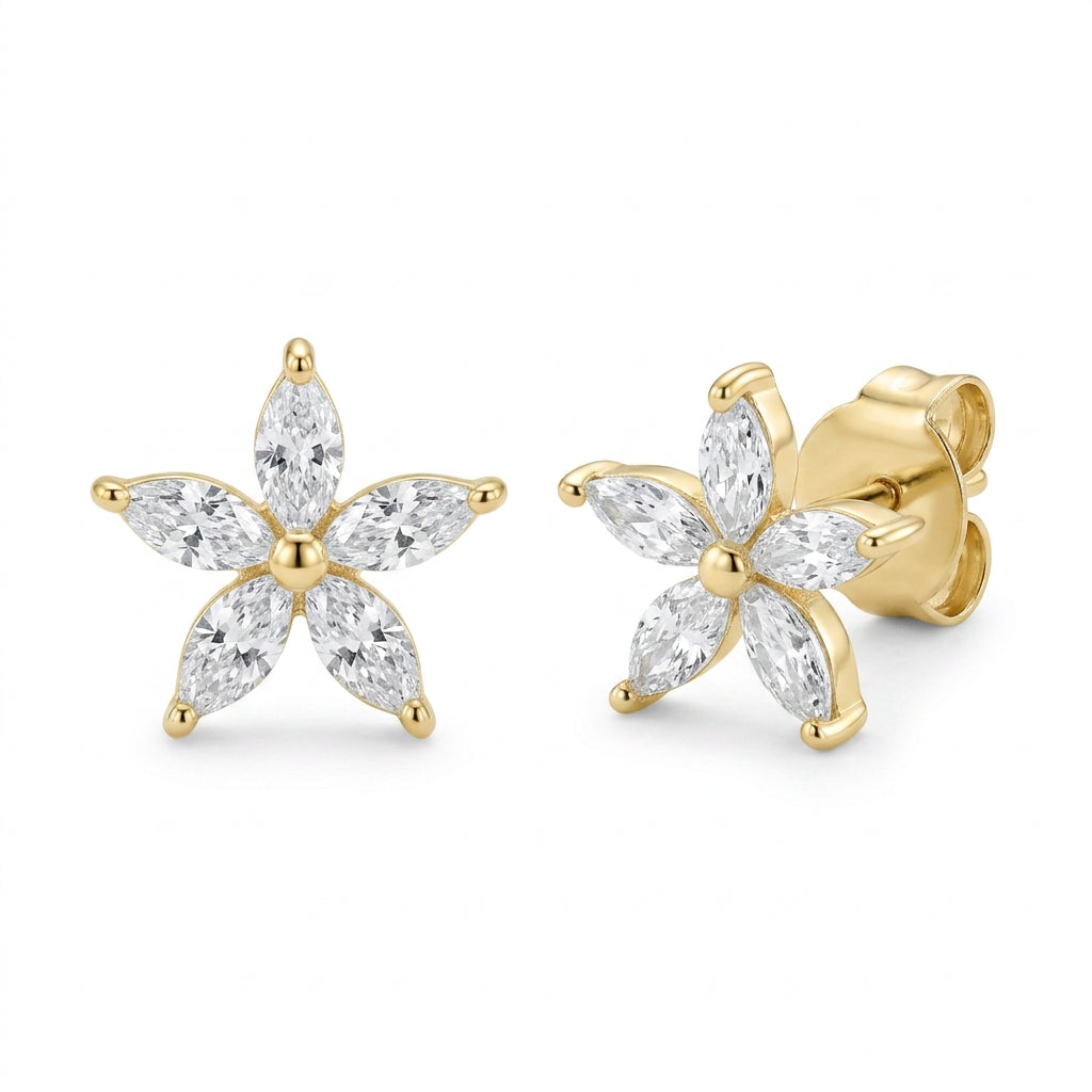 The Floral Marquise Earrings