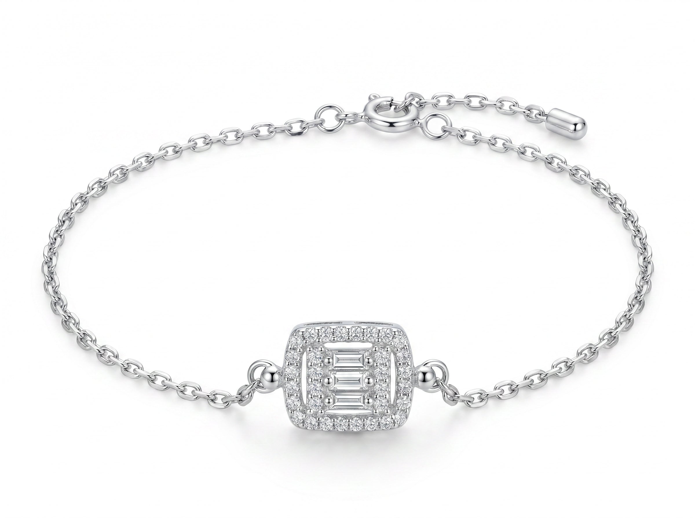 The Square Halo Bracelet