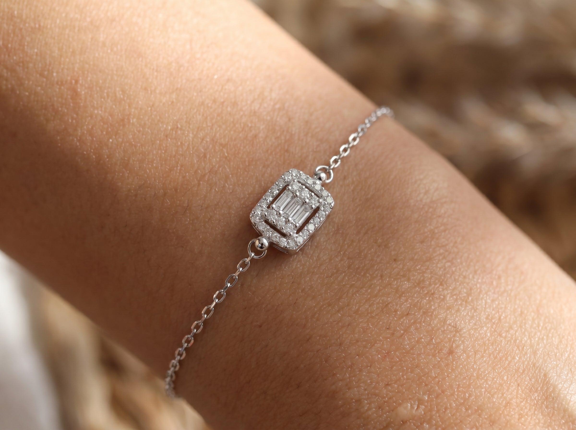 The Square Halo Bracelet