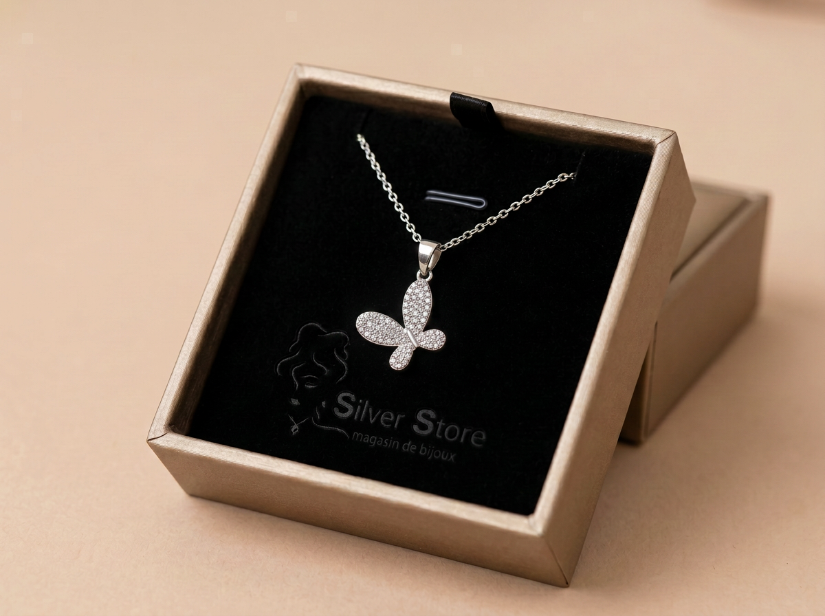 Butterfly Wings Pendant Necklace
