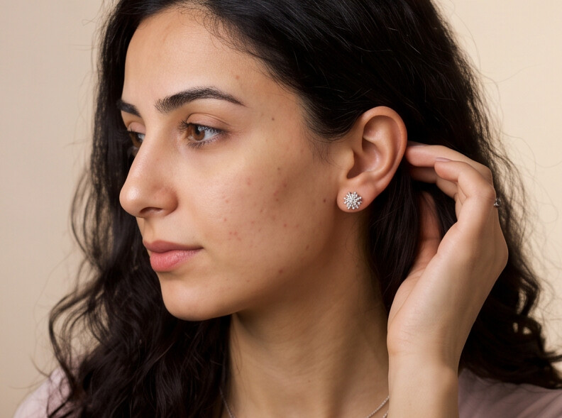Blooming Marquise Flower Earrings