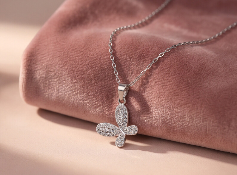 Butterfly Wings Pendant Necklace
