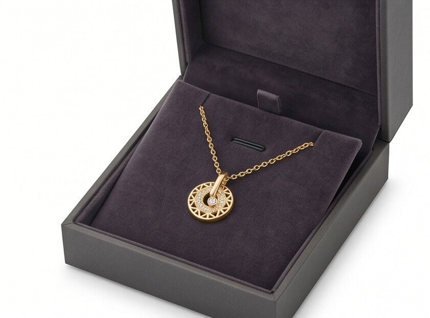 Delicate Circle Silver Necklace