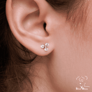 Zircon earring